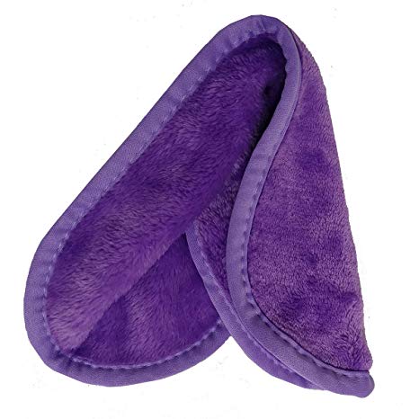 Makeup Remover Face Cleansing Cloth - Chemical-free Microfiber Reusable Facial Clean Towel, Remove Makeup Instantly with Only Water (1 Violet)