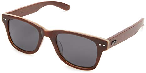 Proof Eyewear Unisex Tribe Brownbone Eco Wood Handcrafted Water Resistant Wooden Sunglasses
