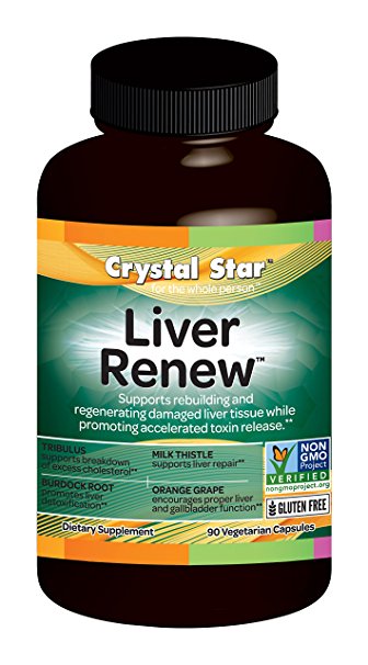 Crystal Star Liver Renew Herbal Supplements, 90 Count