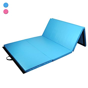 Prime Selection Products Folding Gymnastics Mat 240 cm, Tumble and Exercise Mat for Home; 240cm (8ft) Long * 120cm (4ft) Large * 5cm (2in) Thick