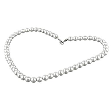 SODIAL(R) Charming Pearl Necklace w Metal Clasp Costume