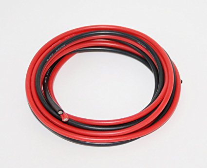 BNTECHGO 14 Gauge Silicone Wire 20 feet [10 ft Black And 10 ft Red] Soft and Flexible 14 AWG Silicone Wire 400 Strands of copper wire Super low electrical resistance for a highly efficient connection