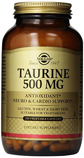 Solgar, Taurine 500 mg 250 Vegetable Capsules