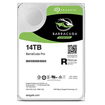 Seagate 14TB Barracuda Pro 7200RPM SATA 6GB/s 256MB Cache 3.5-Inch Internal Hard Drive (ST14000DM001)