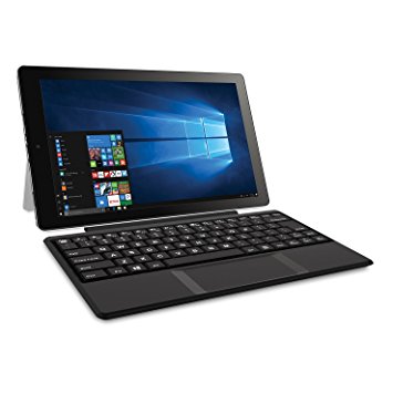 RCA Cambio 10" 2-in-1 Notebook Tablet with 32GB Storage, Intel Atom Z8350 Processor, 2GB RAM, Windows 10, Includes Keyboard