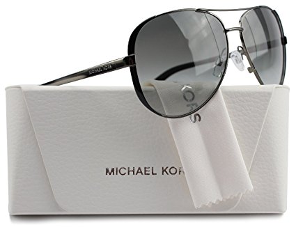 Michael Kors MK5004 Chelsea Aviator Sunglasses Gunmetal w/Grey Gradient (1013/11) MK 5004 101311 59mm Authentic