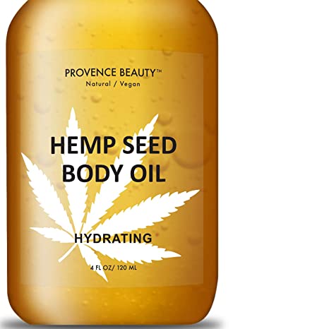 Provence Beauty Hemp Seed Body and Face Oil | Enhanced with Hemp Seed Oil, Safflower Oil and Coconut oil | Moisturizing and Hydrating Made with Natural Ingredients & Prevents Anti-Aging - 4 oz