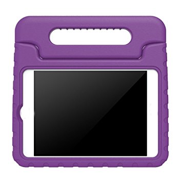 BMOUO Apple iPad Mini Shockproof Case Light Weight Kids Case Super Protection Cover Handle Stand Case for Kids Children For Apple iPad Mini 3rd Gen (2014 Released) / iPad Mini 2 with Retina Display / iPad Mini (Purple)