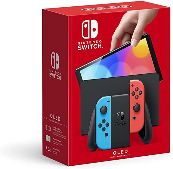 Nintendo Switch OLED Model Neon Joy-Con (L) Neon Blue / (R) Neon Red