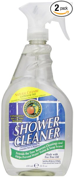 Earth Friendly Products Shower Cleaner with Tea Tree Oil 22-Ounce Pack of 2