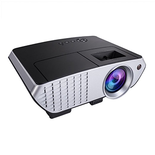 LED Projector,ELEGIANT Portable HD LCD Projector 2000 Lumens Multimedia Projector Support 1080P HDMI USB AV VGA SD Built-in Stereo Speakers for Home Theater Cinema Video Games