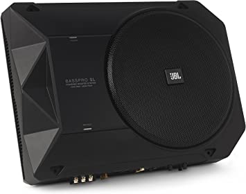 JBL BassPro SL 8-inch 125W RMS Powered Under-Seat Compact Subwoofer Enclosure System (250 watts RMS: 125 watts)