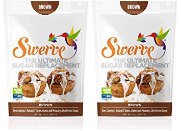 Swerve Sweetener, Brown Bundle, 12 oz pack of 2