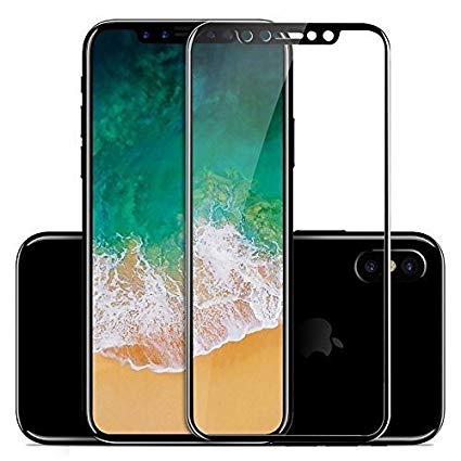 Abstruse Full Screen Coverage HD Tempered Glass for Apple (iPhone Xs Max, Black)