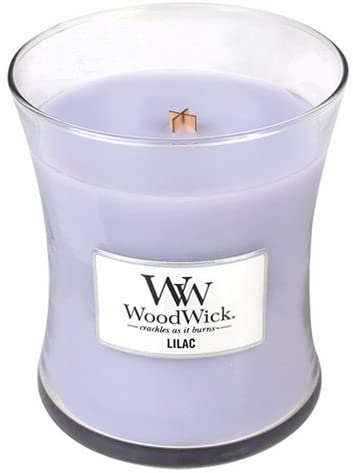 WoodWick Lilac Pluswick Medium Hourglass Candle, 10 oz.