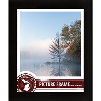 Craig Frames 1WB3BK 24 by 36-Inch Picture Frame, Smooth Wrap Finish, 1-Inch Wide, Black