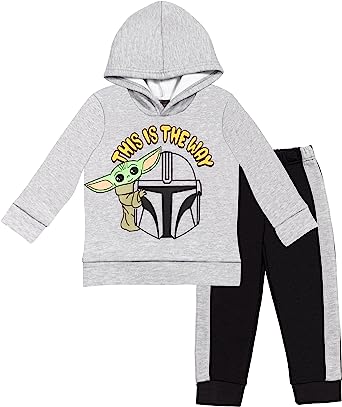 STAR WARS The Child Pullover Hoodie and Pants Outfit Set Infant to Big Kid