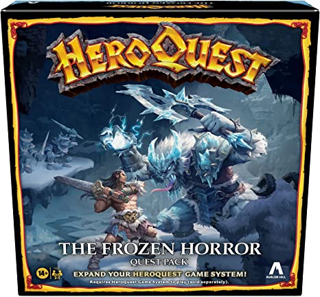 Hasbro Gaming Avalon Hill HeroQuest The Frozen Horror Quest Pack, Dungeon Crawler Game for Ages 14 , Requires HeroQuest Game System to Play