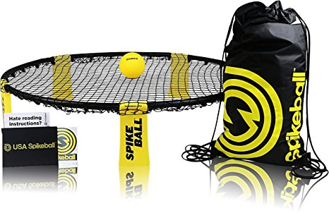 Spikeball 1 Ball Set - Played Outdoors, Indoors, Lawn, Yard, Beach, Tailgate, Park - Includes 1 Ball, Drawstring Bag, And Rule Book - Perfect Gift for Boys, Girls, Teens, Adults, Family