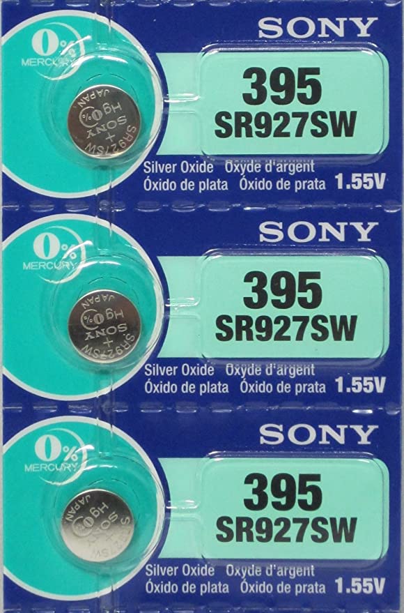 Sony 395 - SR927SW Button Cell Zero Mercury Batteries X 3