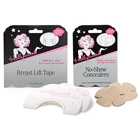 Hollywood Fashion Secrets 81115 No Show Concealers & Breast Lift Tape