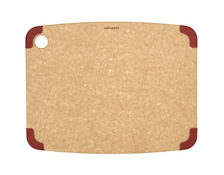 Epicurean Non-Slip Series Cutting Board, 14.5-Inch by 11.25-Inch, Natural/Red