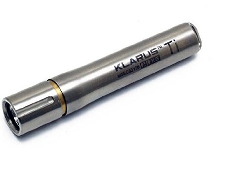 Klarus MiX6 Ti Titanium Key Chain Light- 85 Lumens, Uses 1 x AAA Battery, Silver KLARUS-MIX6-TI