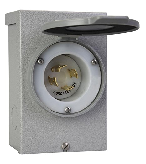 Reliance Controls Corporation PB30 30-Amp NEMA 3R Power Inlet Box for Generators Up to 7,500 Running Watts