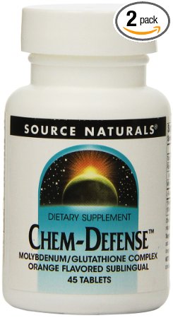 Source Naturals Chem-Defense Sublingual Orange, 45 Tablets (Pack of 2)