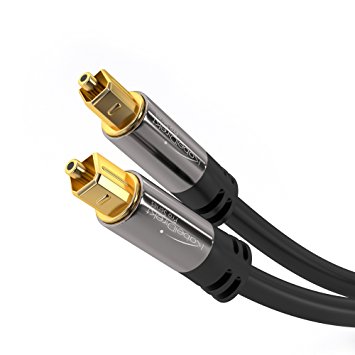 KabelDirekt 1m Optical TOSLINK Digital Audio Cable - PRO Series
