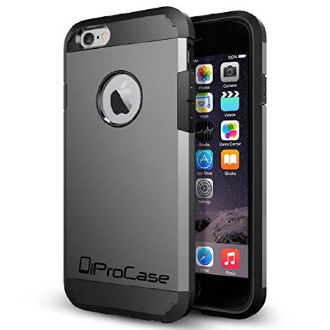 iPhone 6 Case-iProCase-Hard-Shock-Proof-Luxury-Designer Protection For Your Apple Phone-Stylish Design with back case cover and logo-For Guys and Girls-Perfect Custom Fit For Your Impressive Device-Protect Your Investment-5 Bestselling Colors