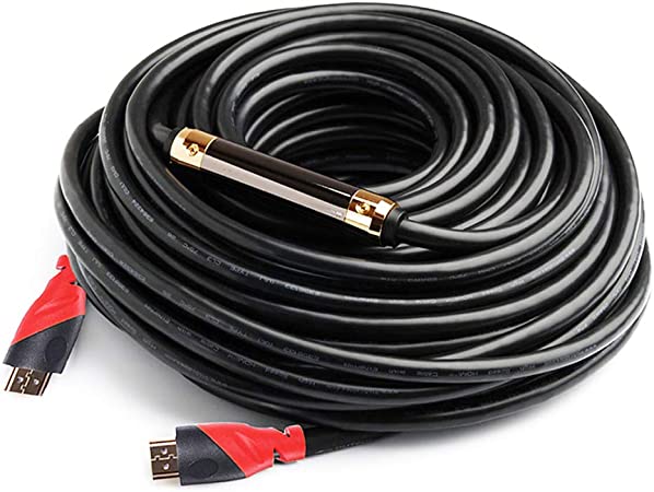 Million High HDMI Cable (100 ft) Built-in Signal Booster Supports 3D & Audio Return Channel - Full HD [Latest Version] - 100 Feet