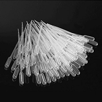 Funkymall 200Pcs 0.2ml/0.5ml/1ml/2ml/3ml Plastic Graduated Transfer Pipettes / Droppers for Decanting Fragrance (0.2ml)