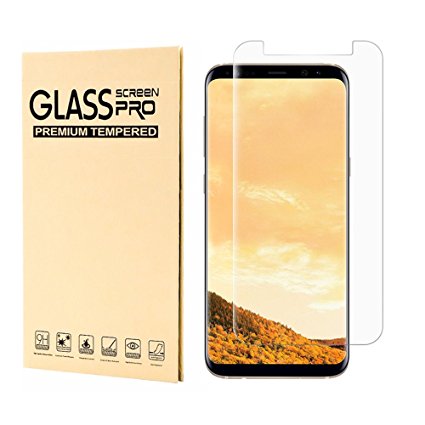 Samsung Galaxy S8 Plus Screen Protector, Jjing New Curved Tempered Glass Screen Protector [Bubble Free ][Scratch Resistant][Easy Installation][3D Curved] Film For for Samsung Galaxy S8 Plus 6.2 inch