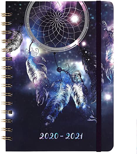 2020-2021 Planner - Weekly & Monthly Academic Planner with Hardcover, Jul 2020-Jun 2021, 6.4" x 8.5", Strong Binding, Tabs, Inner Pocket, Thick Paper, Elastic Closure, Inspirational Quotes