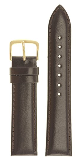 Men's Genuine Italian Leather Watchband Brown 20mm Watch Band