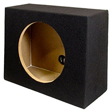 Sycho Sound New Single Car Truck Wedge Black Subwoofer Box Sealed Enclosure for 12-Inch Woofer 12F