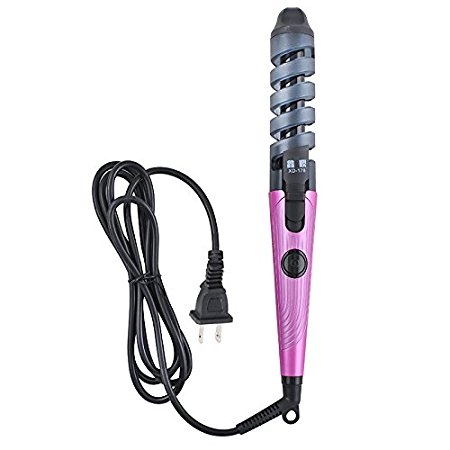 Zinnor Curling Iron-Studio Salon Collection Home Curling Wand Set - Professional Hair Curler Tool Set - Perfect Style Solutions (Purple)
