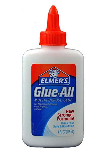 Elmer's Glue-All Multi-Purpose Glue, 4 Ounces, White (E1322) - 2 Pack