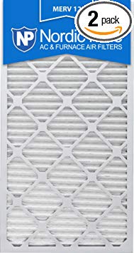 Nordic Pure 18x30x1M12-2 Merv 12 AC Furnace Filter 18x30x1 Pleated Qty 2, 18 x 30 x 1, 2 Piece