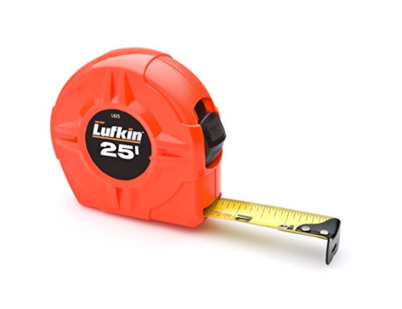 Lufkin L625 Lufkin 1-Inch by 25-Feet Hi-Viz Orange Power Return Tape