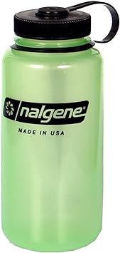 Nalgene Tritan Wide Mouth Glow 32 oz. Water Bottle - Green