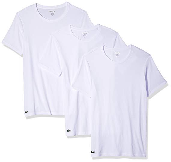 Lacoste Men's 3 Pack Slim Crew Neck Tee