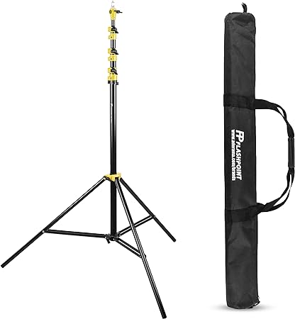 Flashpoint 13' Yellow Color Coded Pro Air Cushioned Heavy Duty Light Stand for Photography, Lightwight and Durable Portable Photography Light Stand Tripod is Suitable for Pro Photography