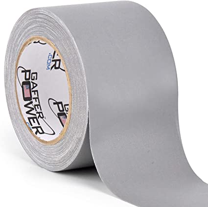 Real Professional Premium Grade Gaffer Tape by Gaffer Power - Made in The USA - Grey 3 Inch X 30 Yards - Heavy Duty Gaffers Tape - Non-Reflective - Multipurpose - Better Than Duct Tape
