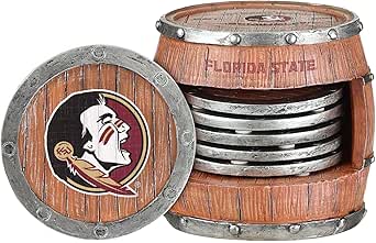 Amazon.com : FOCO Florida State Seminoles NCAA 5 Pack Barrel Coasters : Sports & Outdoors