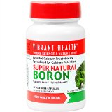 Vibrant Health - Super Natural Boron - Helps maximize calcium absorption and balance hormones 60 count