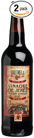 Columela Vinagre de Jerez, Sherry Vinegar, 25.4-Ounce Glass Bottles (Pack of 2)