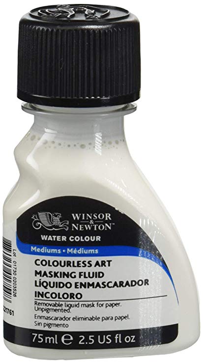 Winsor and Newton 75-Milliliter Watercolor Art Masking Fluid, Colorless - 3222-904