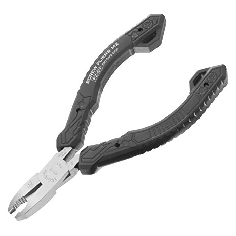 Mini Sized Pliers, Esd Comfort Grips With Neji-Saurus 'Damaged Screw' Extracting Jaws. Made In Japan. Engineer Pz-57